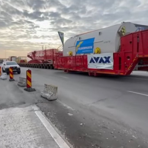 Transport record de turbina pentru termocentrala Mintia