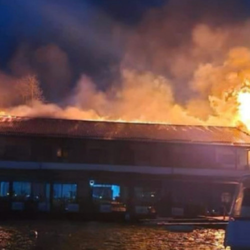 Incendiu la un restaurant din Snagov