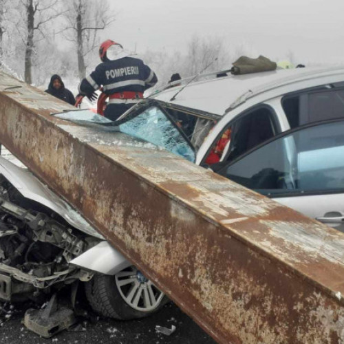 Tragedie în Olt: Femeie strivită de un TIR în accidentul rutier. Imagini de la locul incidentului.