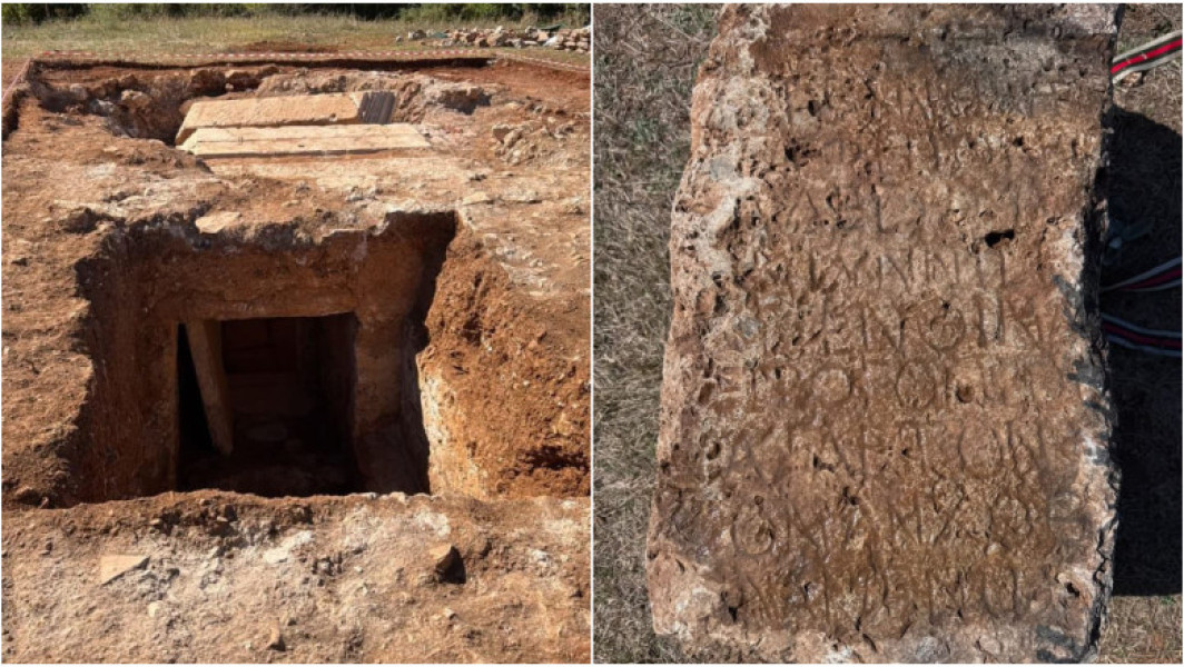 Foto Descoperire arheologică unică în Albania: prima necropolă romană monumentală, cu inscripții dedicate zeului Jupiter