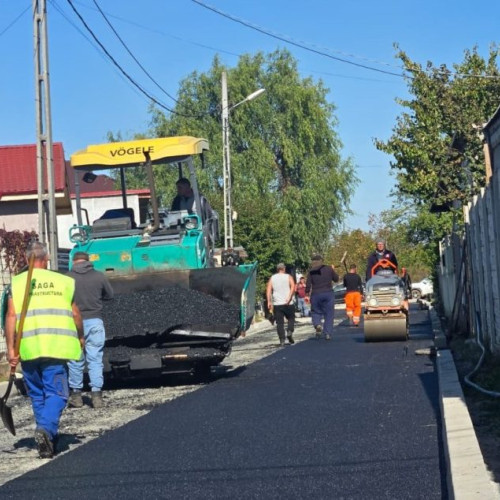 Ștefăneștii de Jos reabilitează străzile și modernizează traficul în cartierul Vulpe