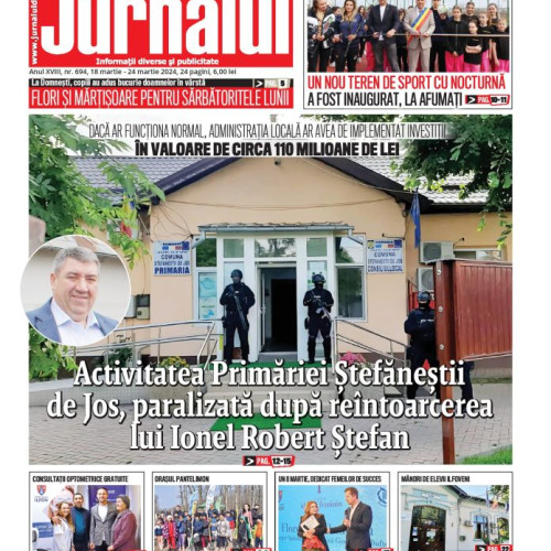 Ultima ediție a Jurnalului de Ilfov, Nr. 694, a apărut astăzi!