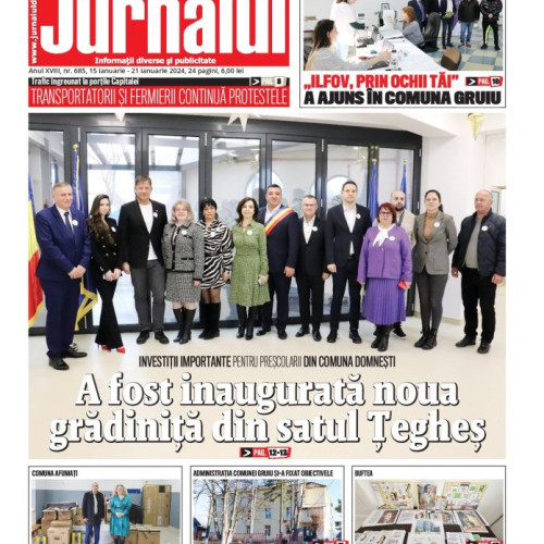 A apărut ediția print a nr. 685 din Jurnalul de Ilfov!