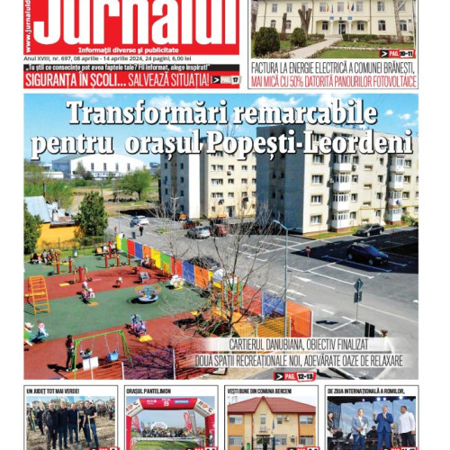 A apărut ediția print a Jurnalului de Ilfov nr. 697, astăzi!